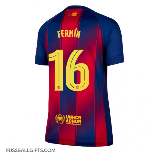 Barcelona Fermin Lopez #16 Fußballbekleidung Heimtrikot Damen 2025-26 Kurzarm